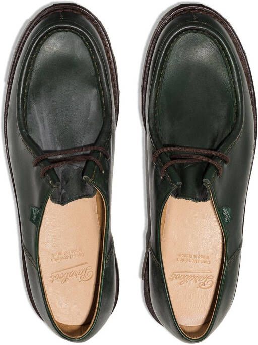 Paraboot Michael Lisse leather lace-up shoes Green