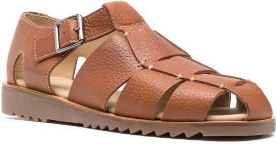 Paraboot Pacific buckle-fastening sandals Brown