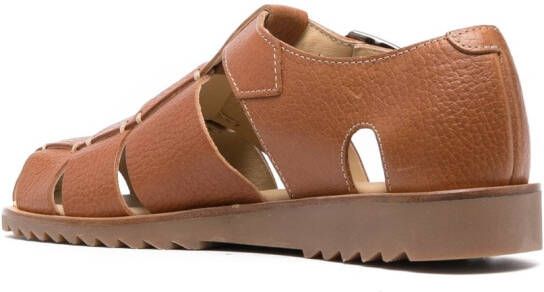 Paraboot Pacific buckle-fastening sandals Brown