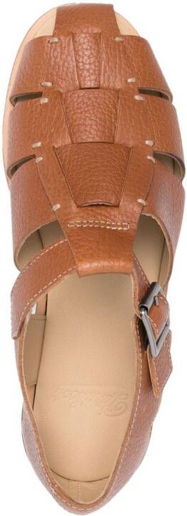 Paraboot Pacific buckle-fastening sandals Brown