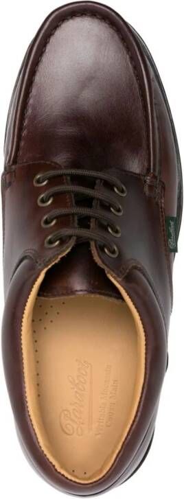 Paraboot Thiers leather boat shoes Brown