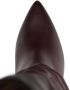 Paris Texas 100mm leather gathered-design wedge boots Purple - Thumbnail 4