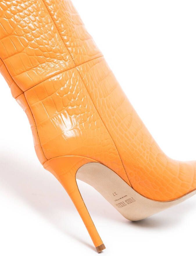 Paris Texas 105mm knee-high boots Orange