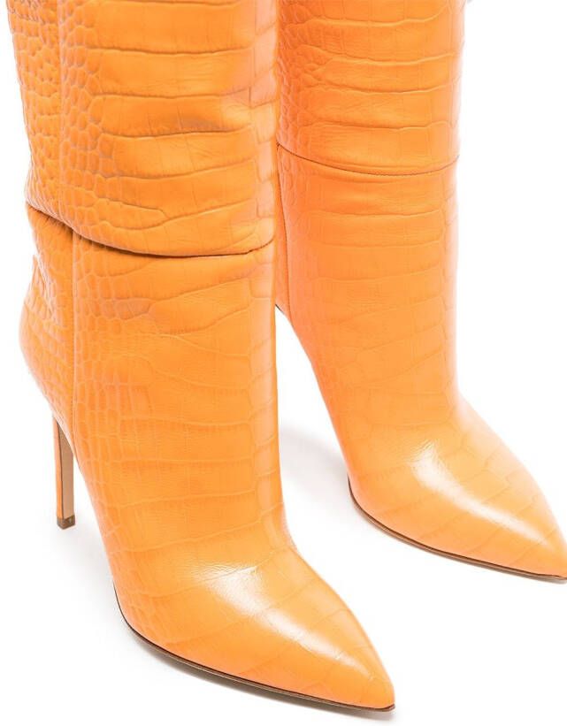 Paris Texas 105mm knee-high boots Orange