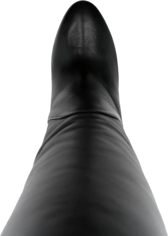 Paris Texas 105mm knee-length leather boots Black