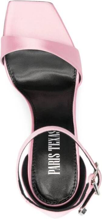 Paris Texas 105mm satin stiletto sandals Pink