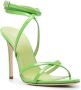 Paris Texas 110mm lace-up sandals Green - Thumbnail 2