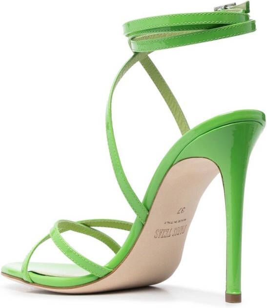 Paris Texas 110mm lace-up sandals Green