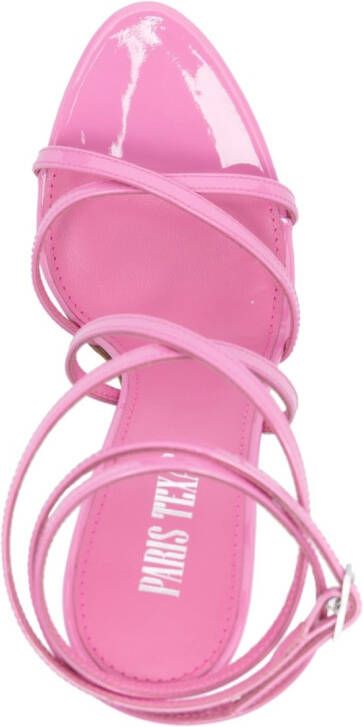 Paris Texas 110mm lace-up sandals Pink