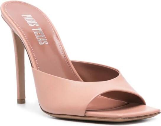 Paris Texas 110mm leather mules Pink