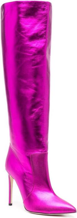 Paris Texas 110mm leather stiletto boots Pink