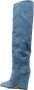 Paris Texas 120mm leather knee-length boots Blue - Thumbnail 3