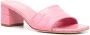 Paris Texas 65mm embossed leather sandals Pink - Thumbnail 2