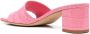 Paris Texas 65mm embossed leather sandals Pink - Thumbnail 3
