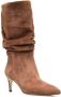 Paris Texas 60mm slouched suede boots Brown - Thumbnail 2