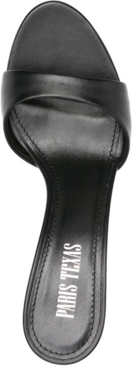 Paris Texas 80mm leather sandals Black