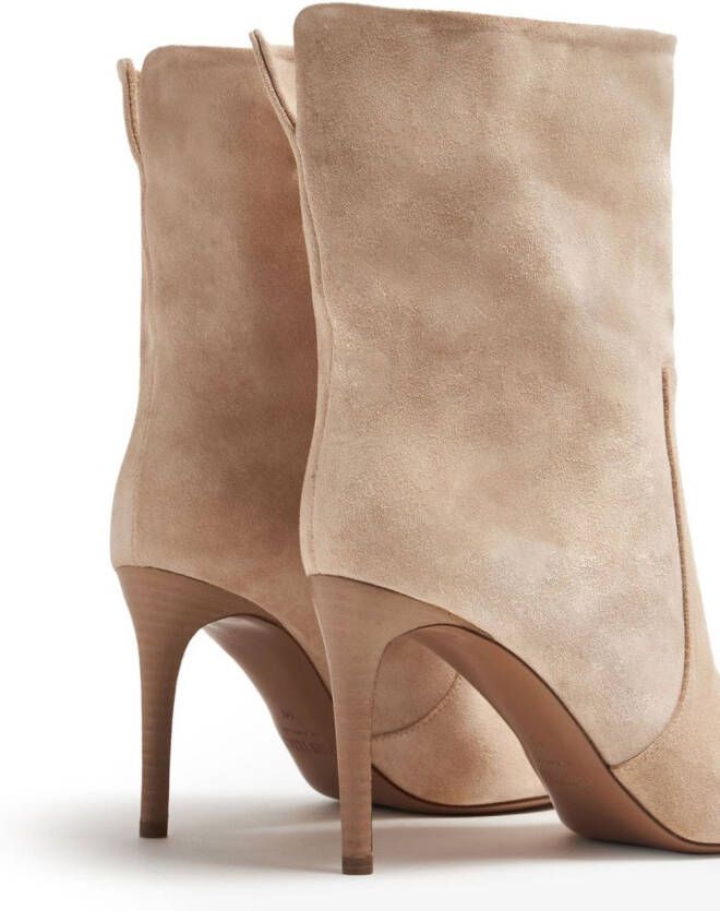 Paris Texas 85mm pointed-toe suede boots Neutrals