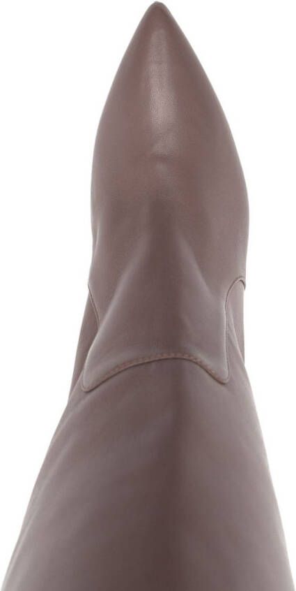 Paris Texas 90mm leather knee-high boots Neutrals