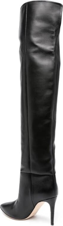 Paris Texas 90mm pointed-toe leather boots Black