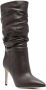 Paris Texas 90mm ruched leather boots Brown - Thumbnail 2