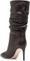 Paris Texas 90mm ruched leather boots Brown - Thumbnail 3