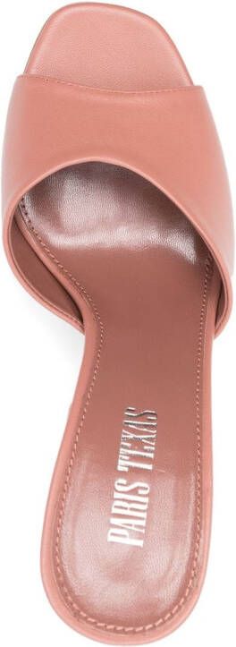 Paris Texas Anja 105mm leather mules Pink