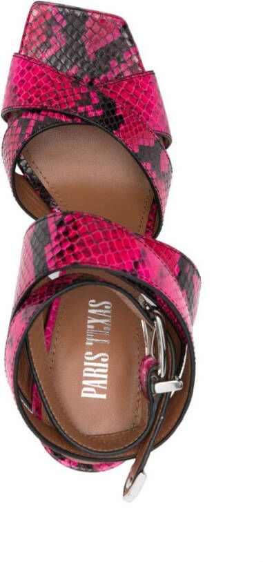 Paris Texas Arizona 100mm leather sandals Pink
