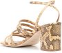 Paris Texas Carla snakeskin-effect high-heel sandals Brown - Thumbnail 3