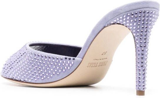 Paris Texas crystal-embellished 80mm sandals Purple