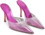 Paris Texas crystal-embellished pointed-toe mules Pink - Thumbnail 4