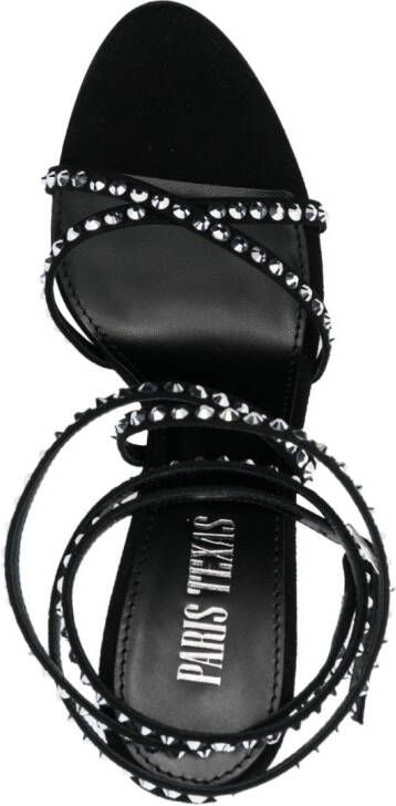 Paris Texas crystal-embellished strap-detail sandals Black