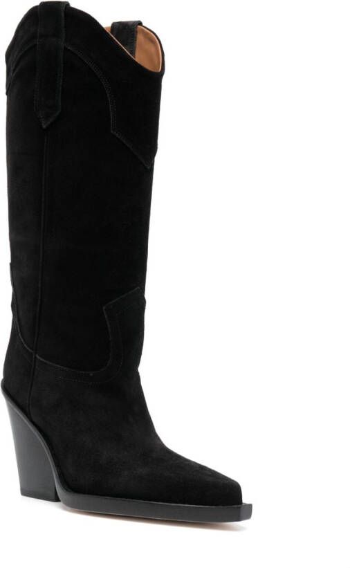 Paris Texas Dakota western-panelled boots Black