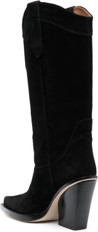Paris Texas Dakota western-panelled boots Black