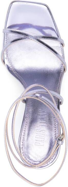 Paris Texas Diana 105mm leather sandals Purple