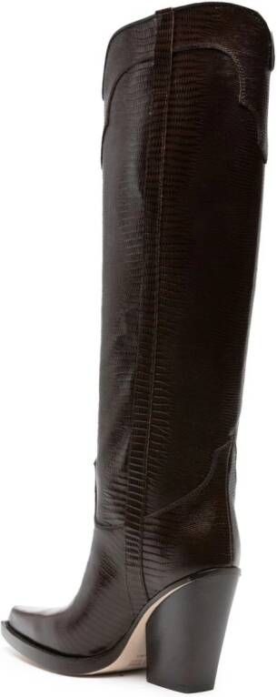 Paris Texas El Dorado 100mm leather boot Brown