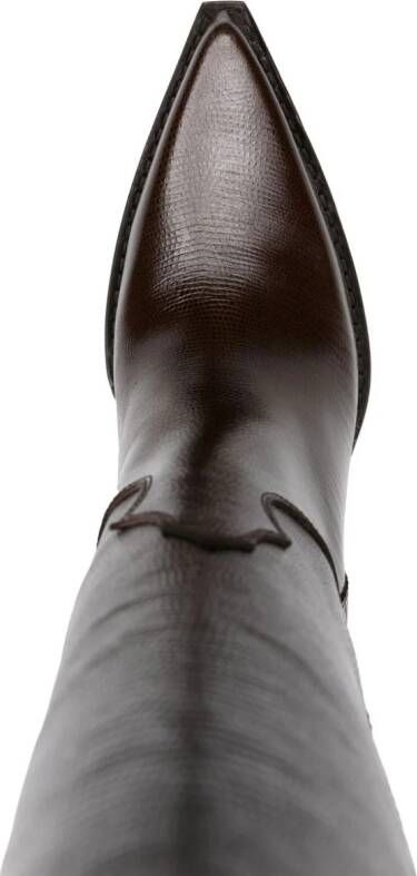 Paris Texas El Dorado 100mm leather boot Brown