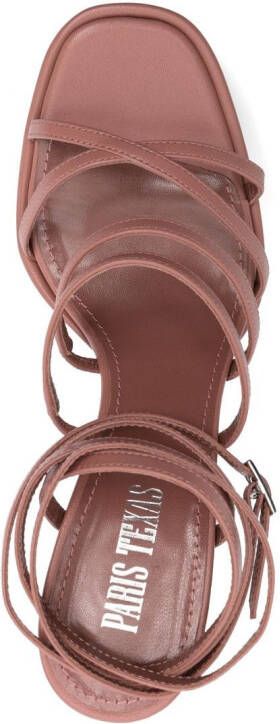 Paris Texas Evita leather platform sandals Pink