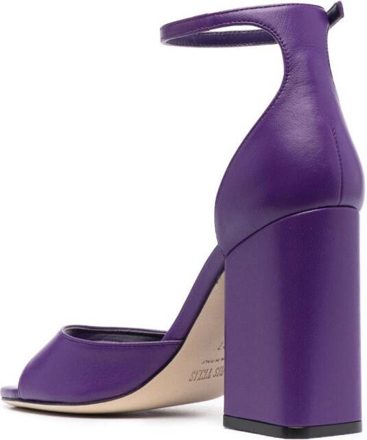 Paris Texas Fiona 95mm block-heel sandals Purple