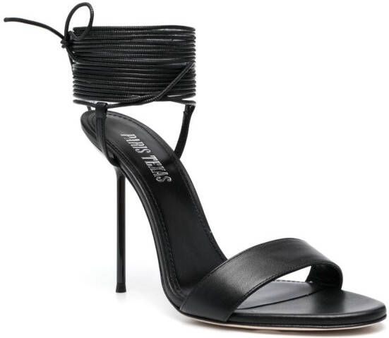 Paris Texas Guya 105mm lace-up sandals Black