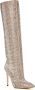 Paris Texas Holly 115mm crystal-embellished knee-high boots Neutrals - Thumbnail 2