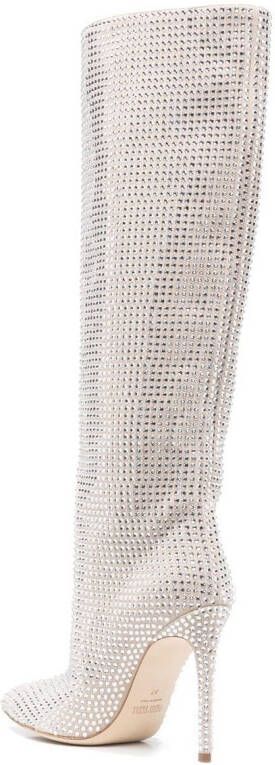 Paris Texas Holly crystal-embellished boots Neutrals
