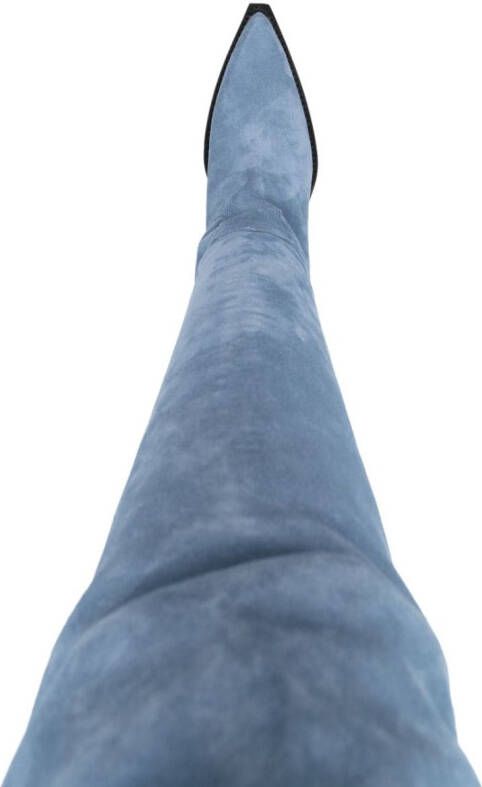Paris Texas Holly Dakota over-the-knee 80mm boots Blue