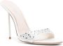 Paris Texas Holly Love Lidia 105mm crystal-embellished mules White - Thumbnail 2
