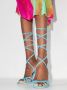 Paris Texas Holly Nicole 105mm lace up sandals Blue - Thumbnail 3