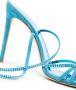 Paris Texas Holly Nicole 105mm lace up sandals Blue - Thumbnail 4