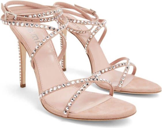 Paris Texas Holly Zoe 105mm embellished sandals Neutrals