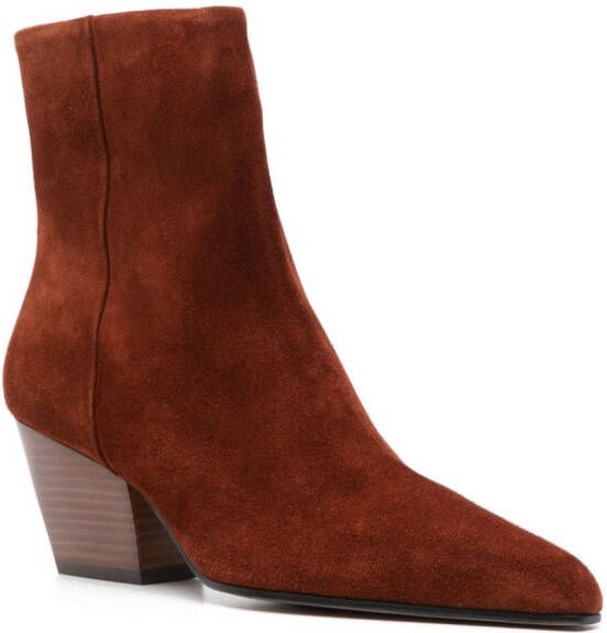 Paris Texas Jane 60mm leather boots Brown