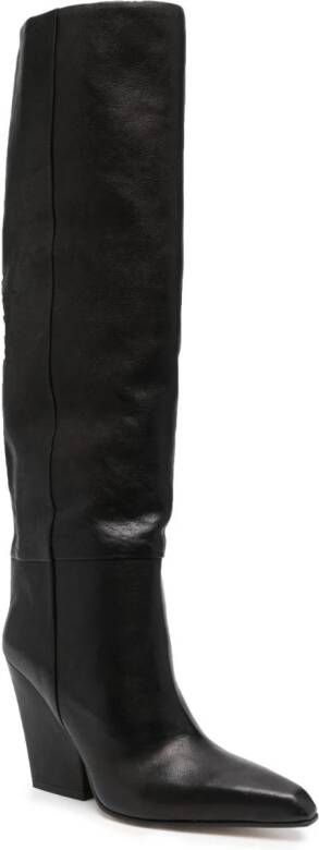 Paris Texas Jane 90mm leather knee-high boots Black