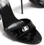 Paris Texas Lidia 105mm crocodile-effect sandals Black - Thumbnail 2