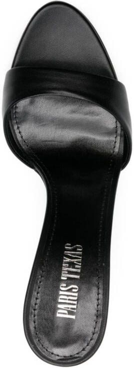 Paris Texas Lidia 105mm leather mules Black
